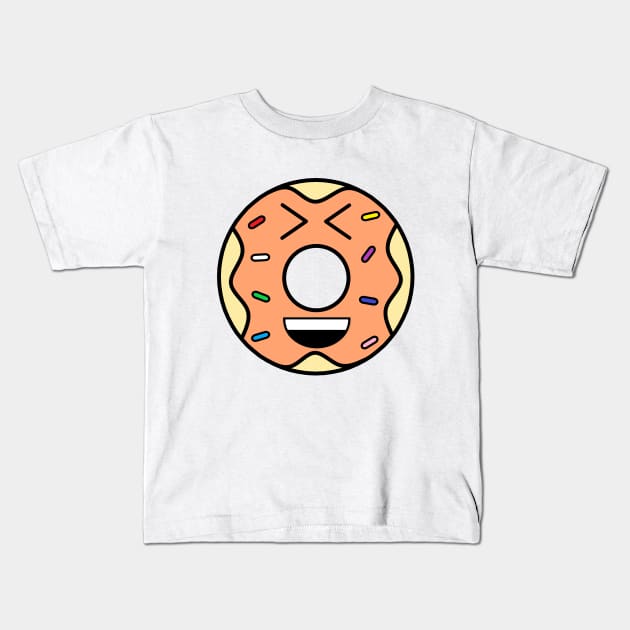 The Amused Donut Kids T-Shirt by Bubba Creative